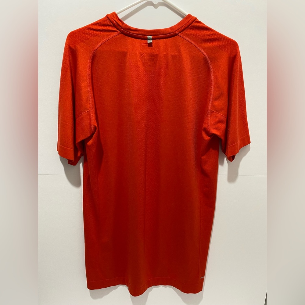 Nike Shirt Men’s Large Red Nike Running Dri-Fit Short Sleeve Athletic Solid